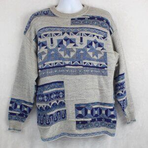 Valentino Geometric Mohair Wool Blend Mens Sweater (IT 48/US 12 - XL)